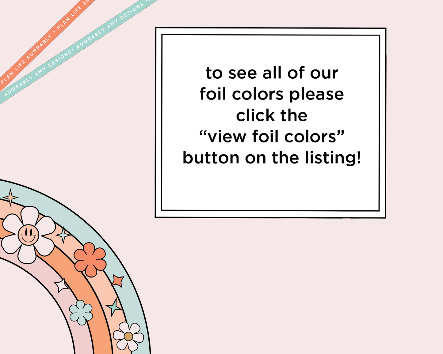 Foiled Today I Feel V2 Boxes Standard Size Planner Stickers for any Planner or Insert