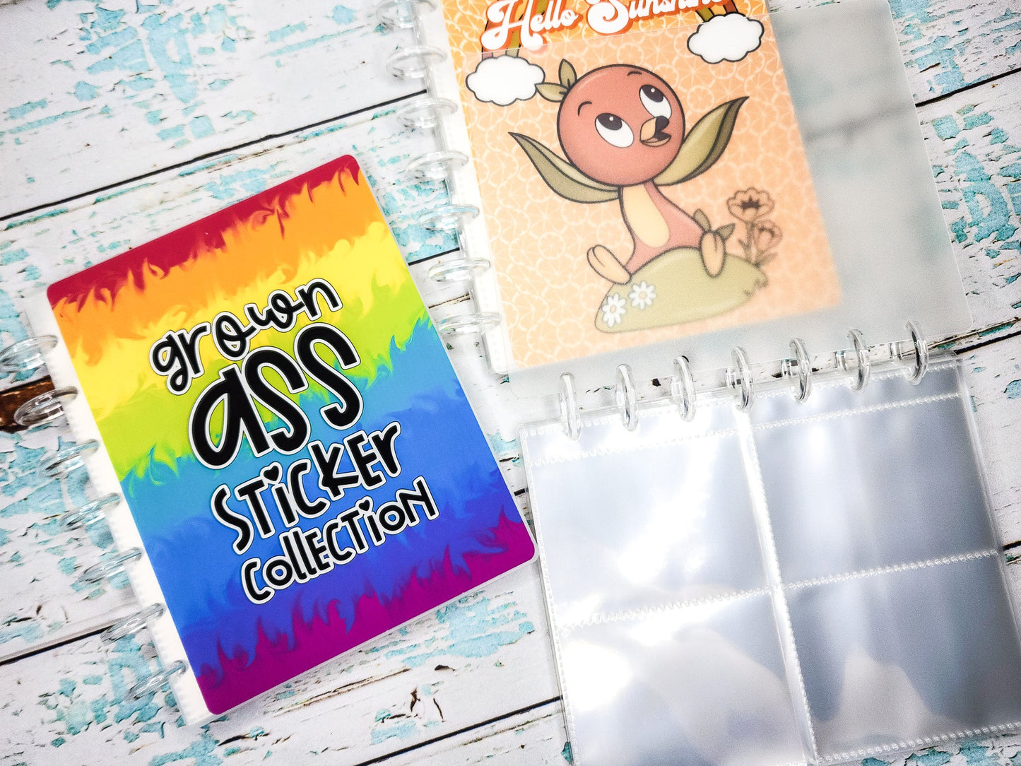 Disc Bound Sticker Storage - 4 Slots - Tiny Text/Diecuts Size