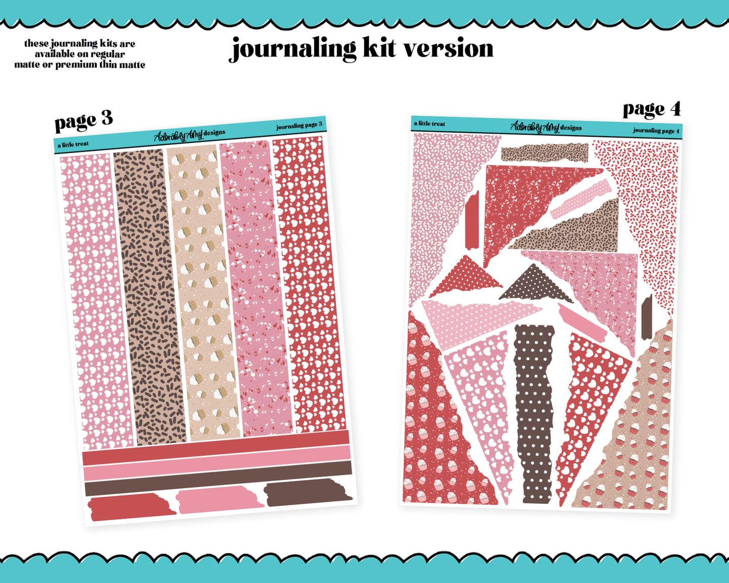 Journaling and Daily Planning A LIttle Treat Planner Sticker Kit