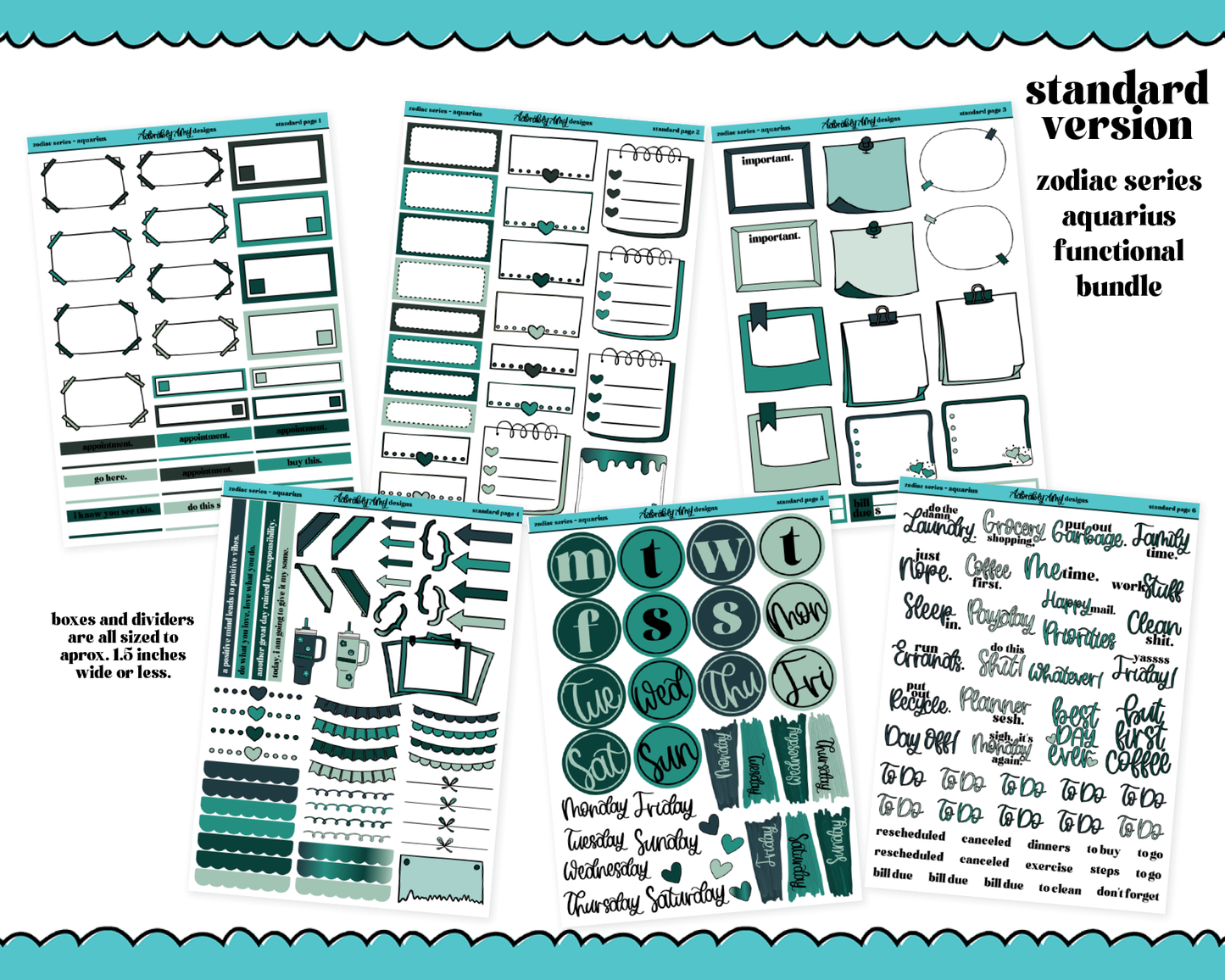 Zodiac Series - Aquarius Standard Size Limited Edition Bundle