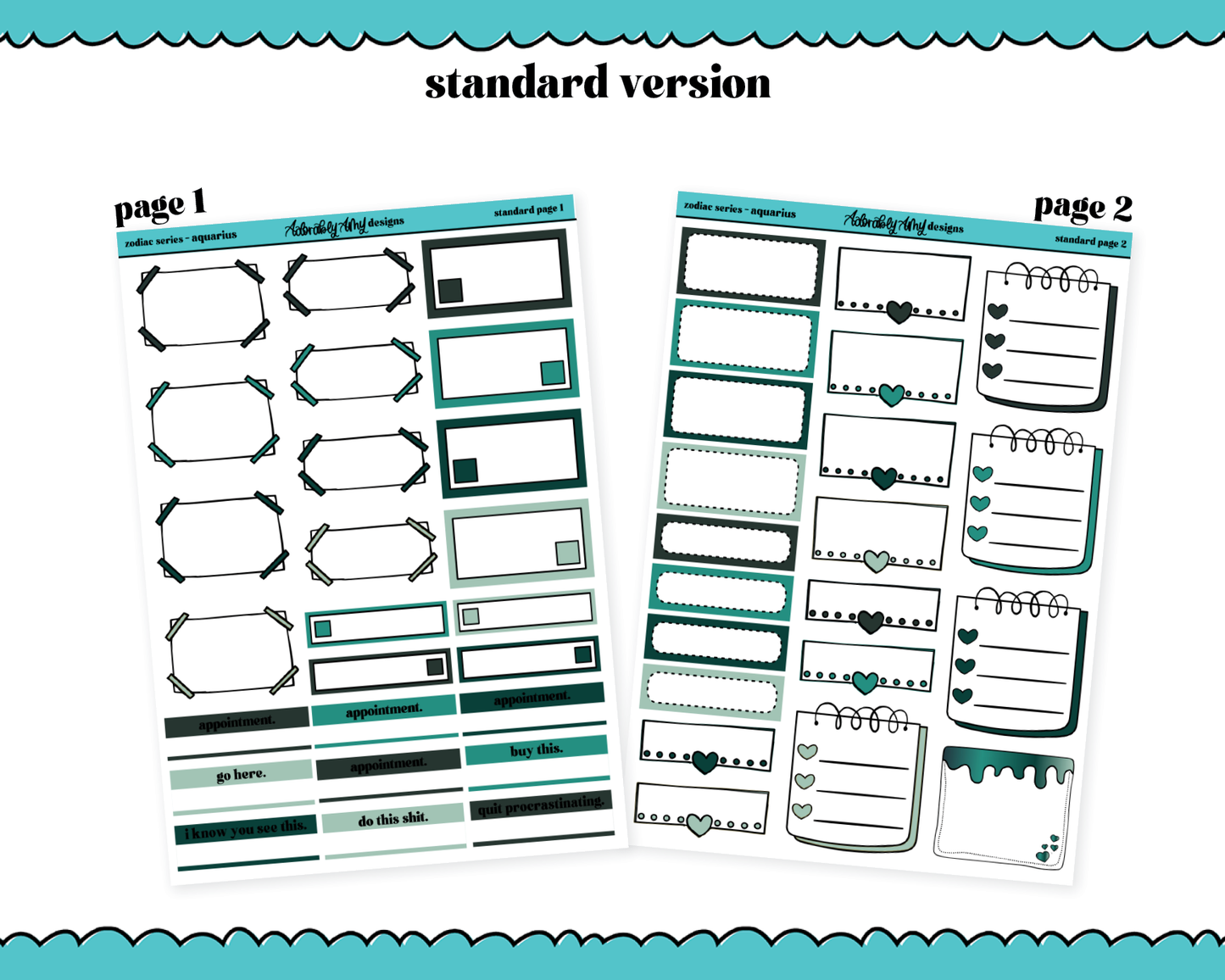 Zodiac Series - Aquarius Standard Size Limited Edition Bundle