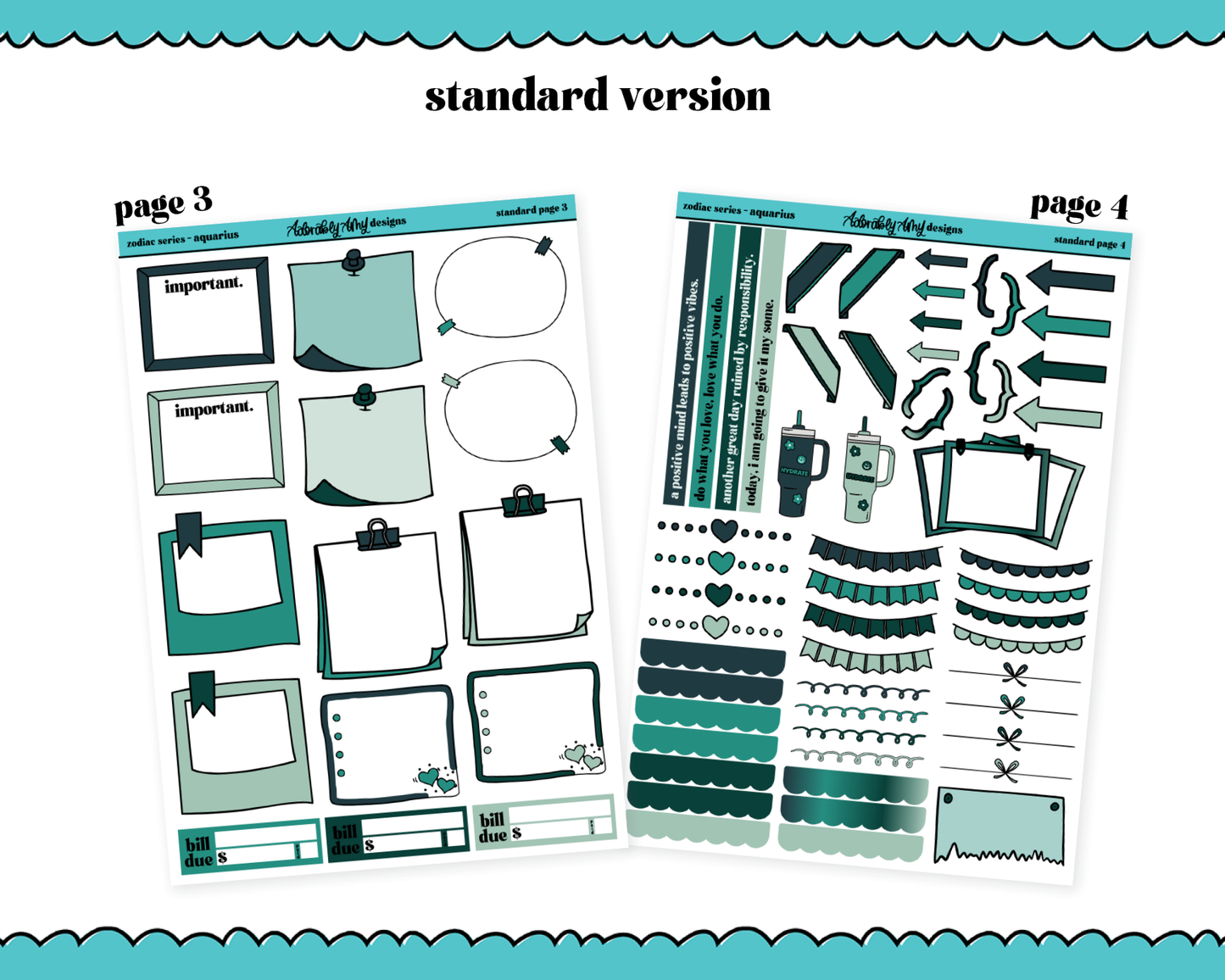 Zodiac Series - Aquarius Standard Size Limited Edition Bundle