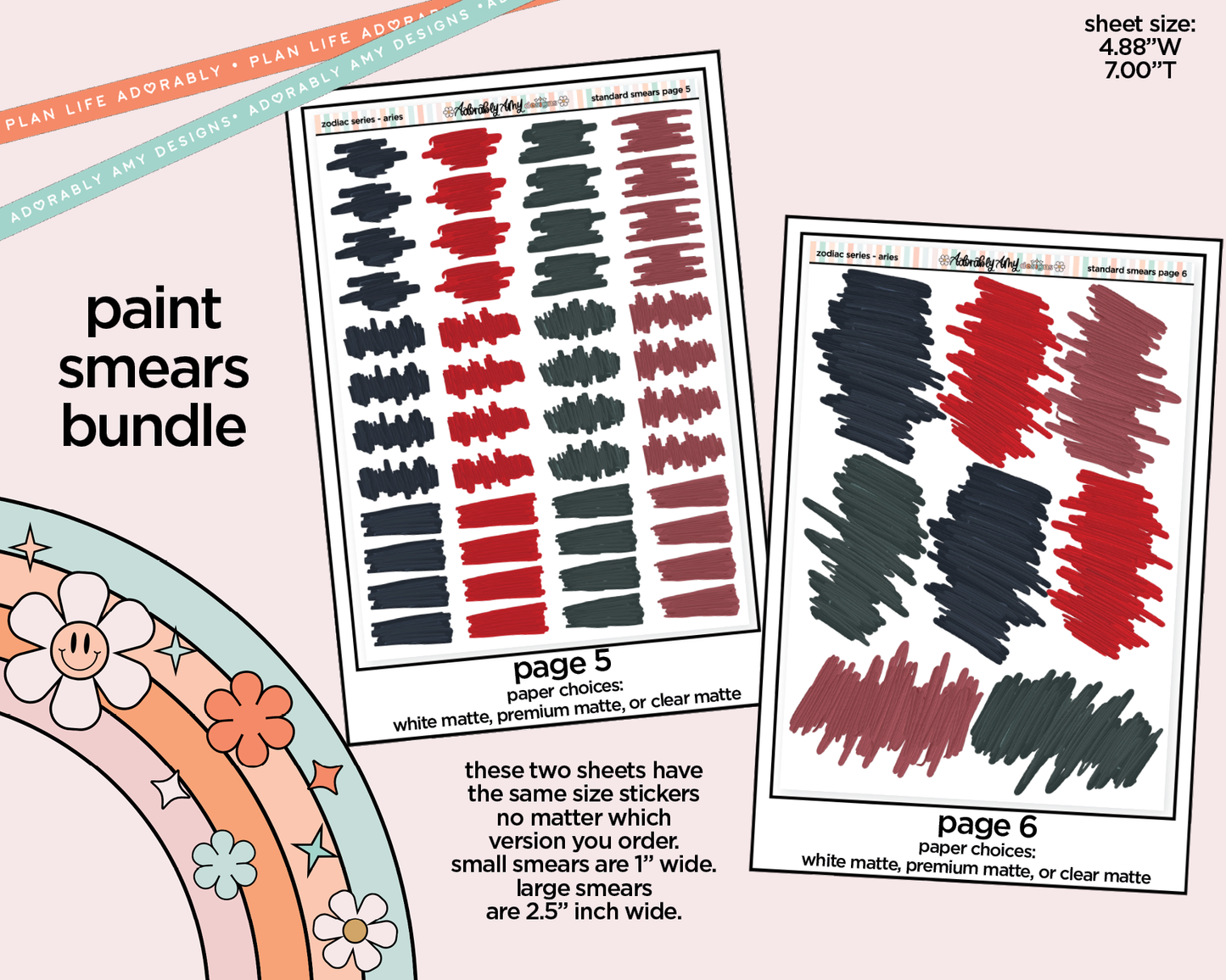 Zodiac Series - Aries Limited Edition Paint Smears Bundle