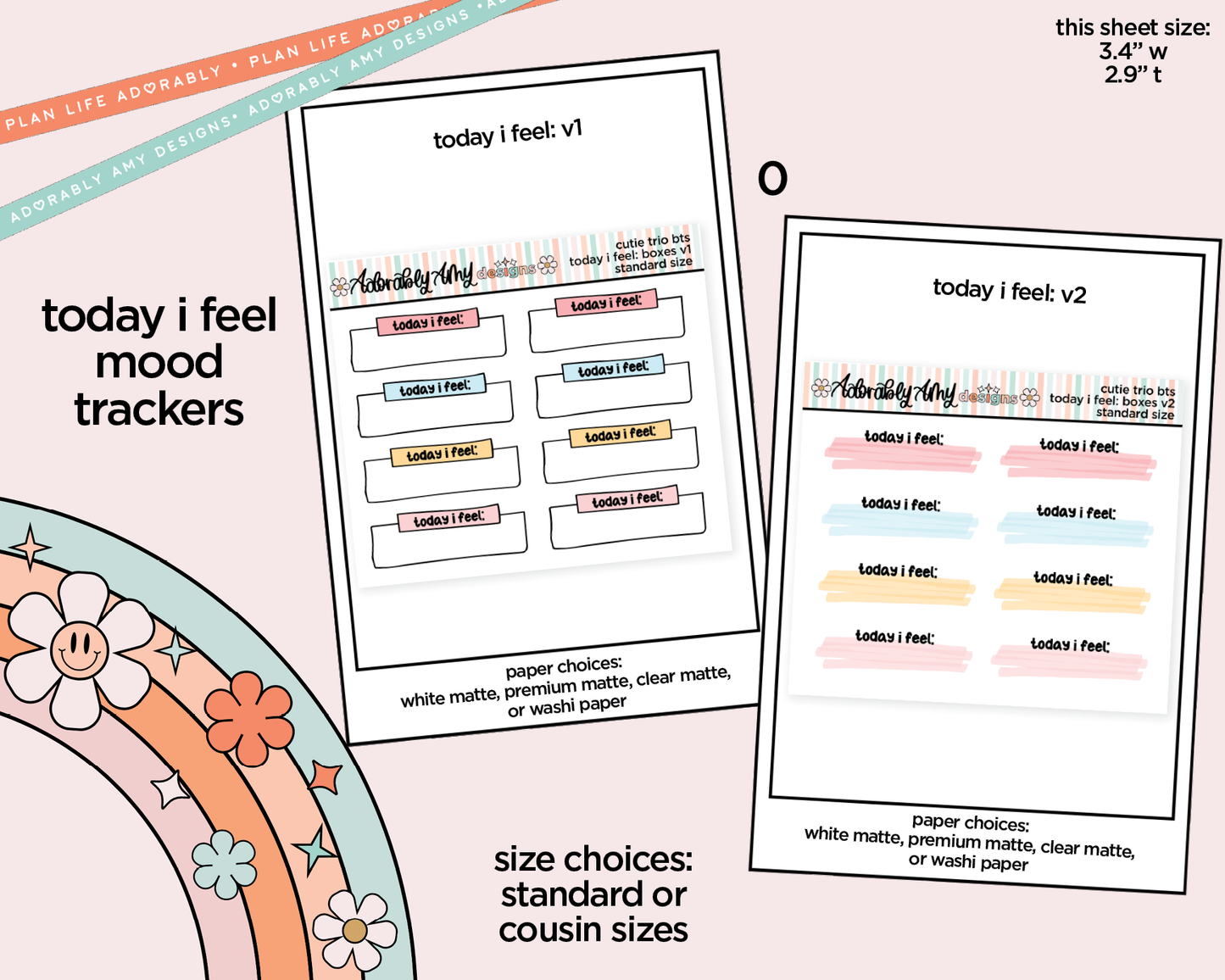 The Cutie Trio Back to School Weekly Kit Addons - All Sizes - Strips, Smears and More!