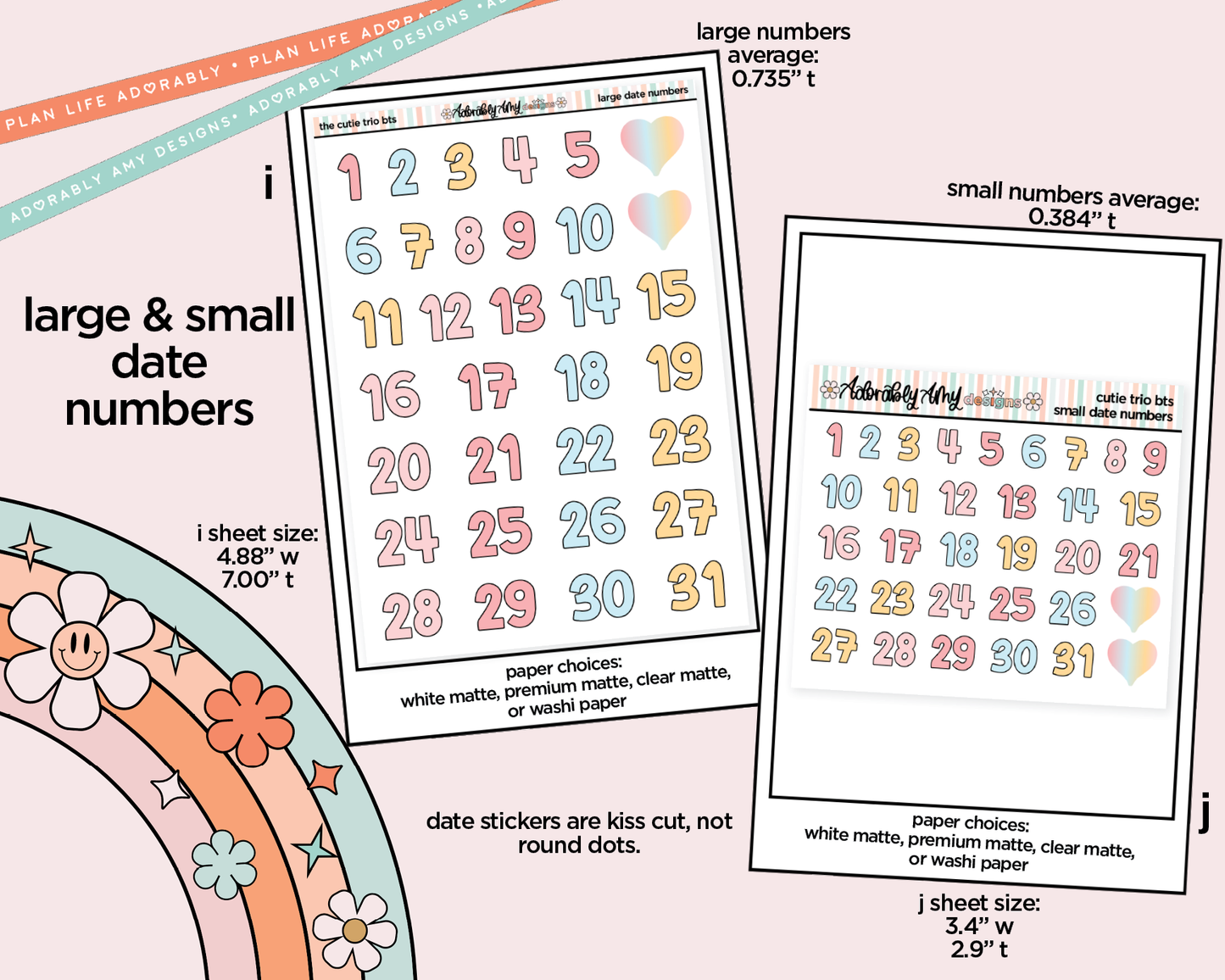 The Cutie Trio Back to School Weekly Kit Addons - All Sizes - Strips, Smears and More!