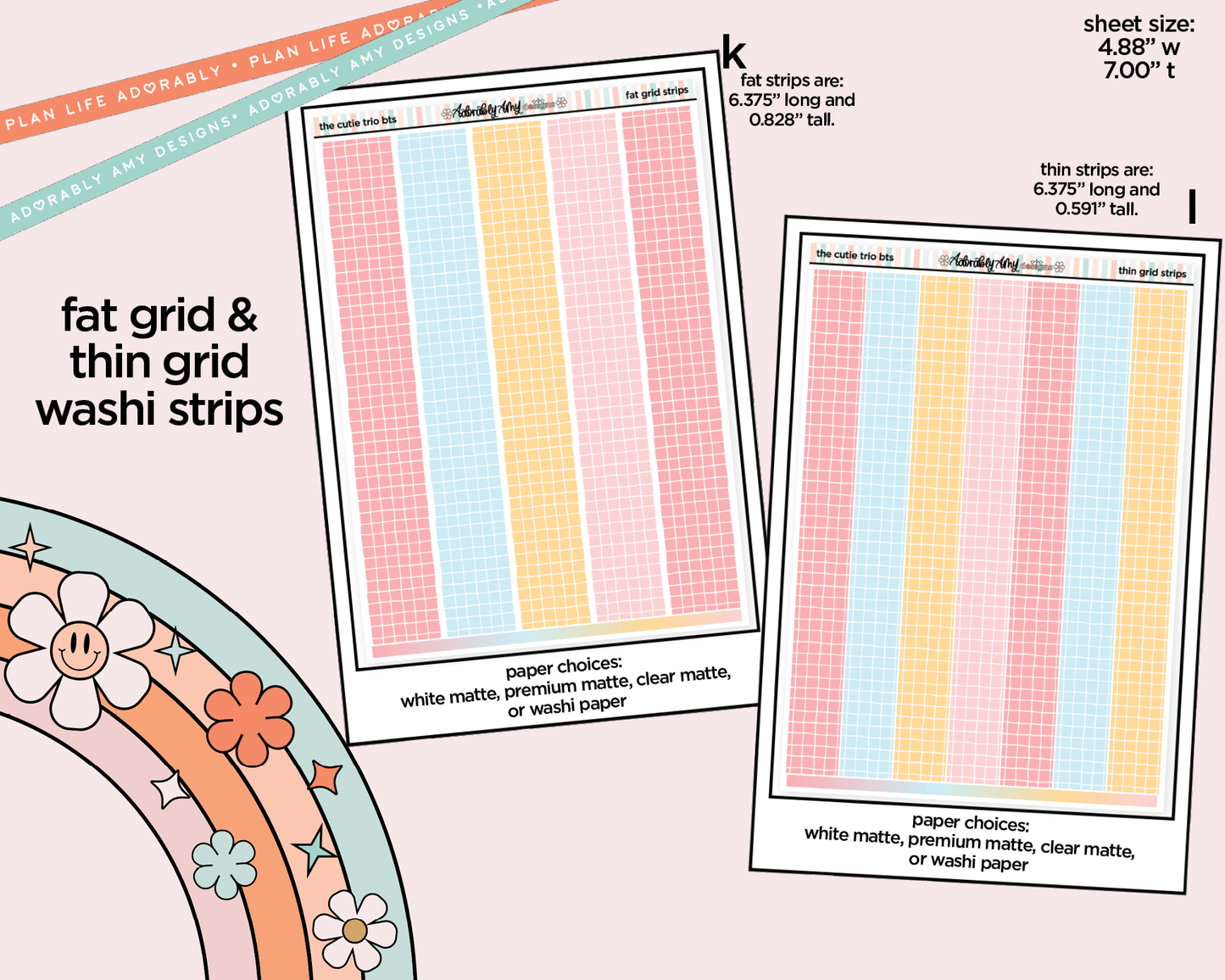 The Cutie Trio Back to School Weekly Kit Addons - All Sizes - Strips, Smears and More!