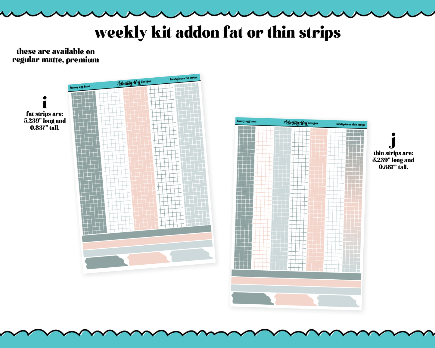 Bunny Egg Hunt Watercolor Weekly Kit Addons - All Sizes - Deco, Smears and More!