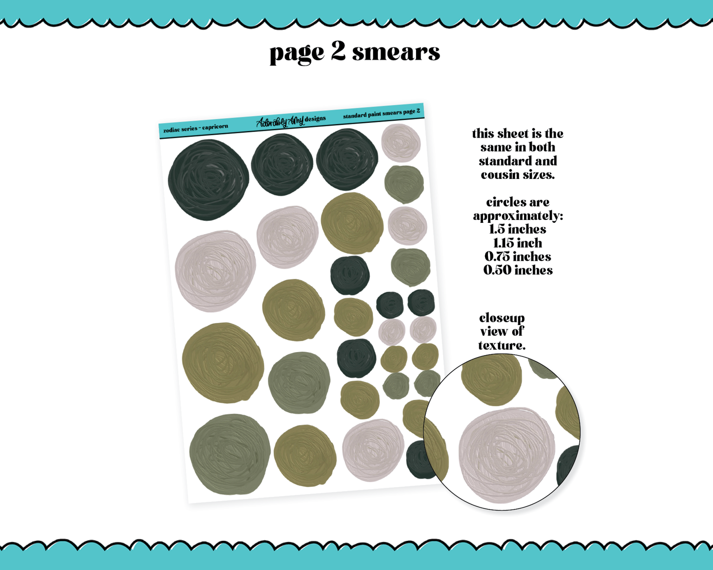 Zodiac Series - Capricorn Limited Edition Paint Smears Bundle