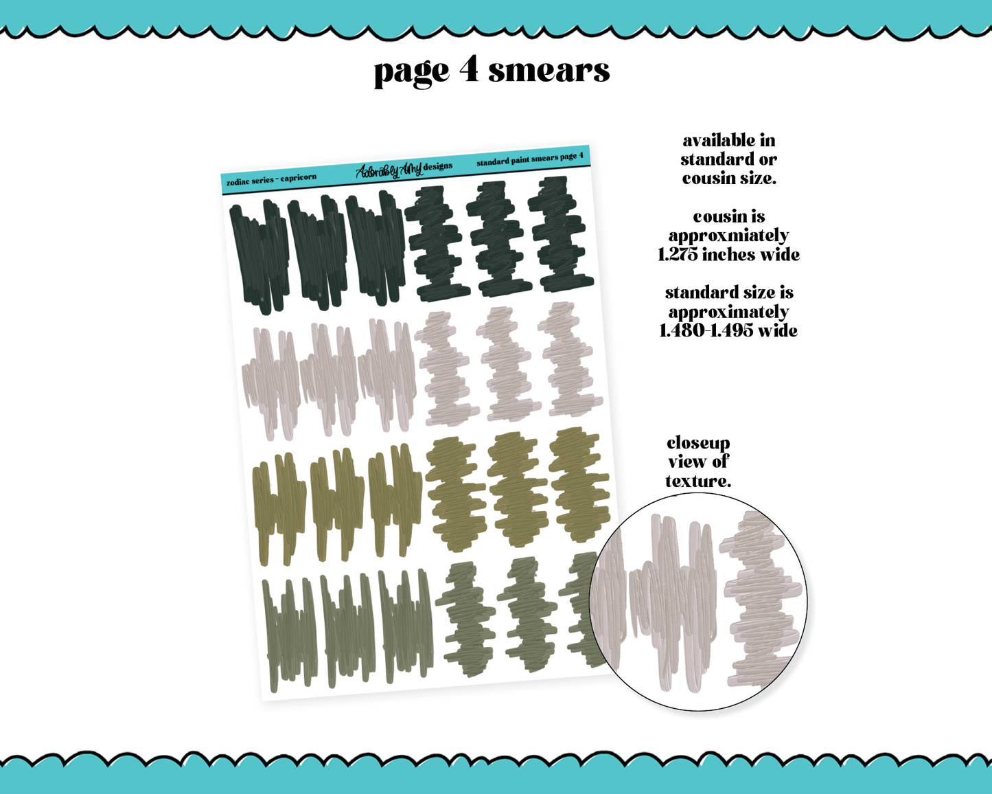 Zodiac Series - Capricorn Limited Edition Paint Smears Bundle
