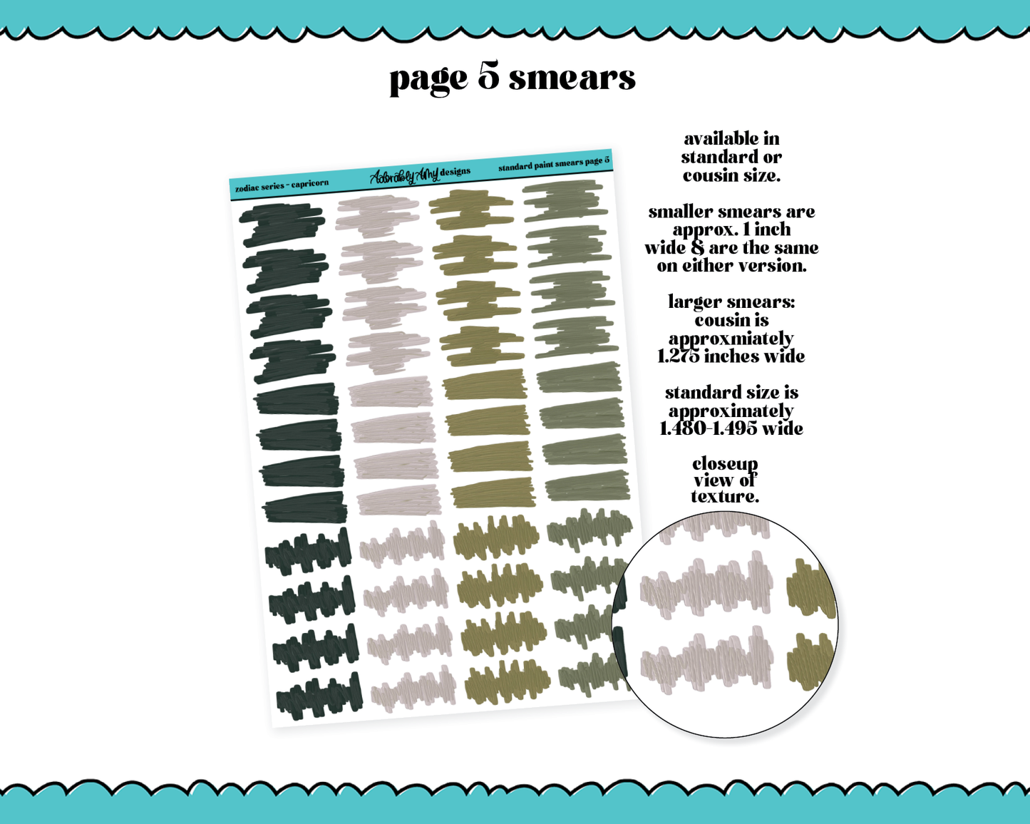 Zodiac Series - Capricorn Limited Edition Paint Smears Bundle