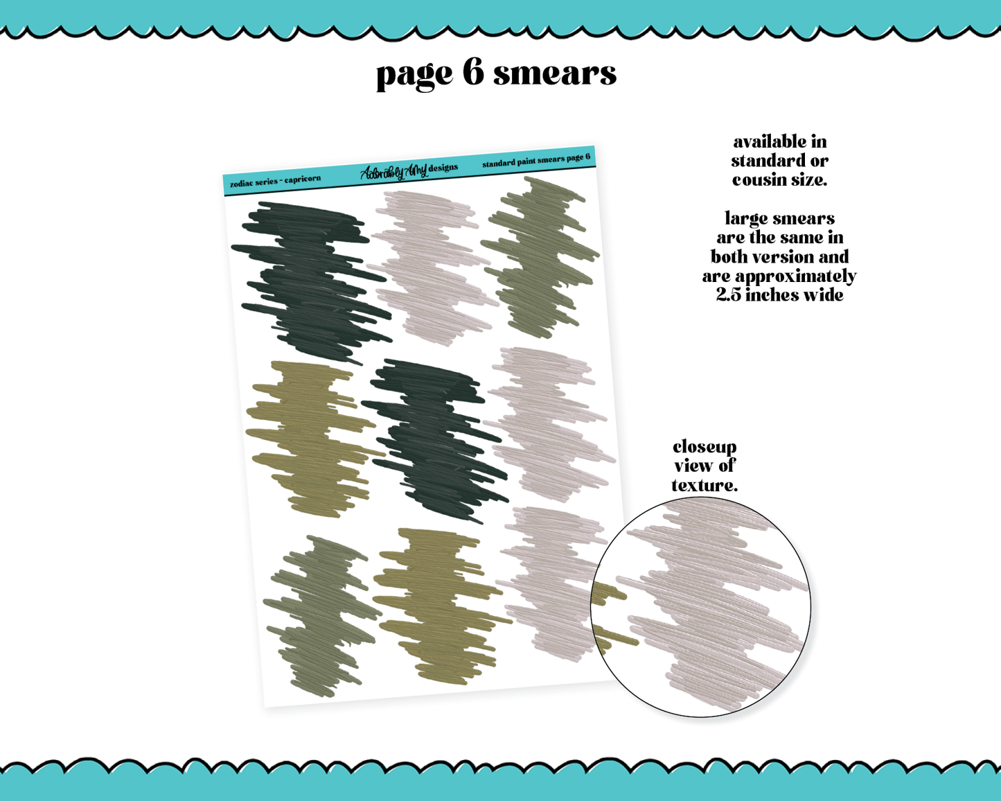 Zodiac Series - Capricorn Limited Edition Paint Smears Bundle