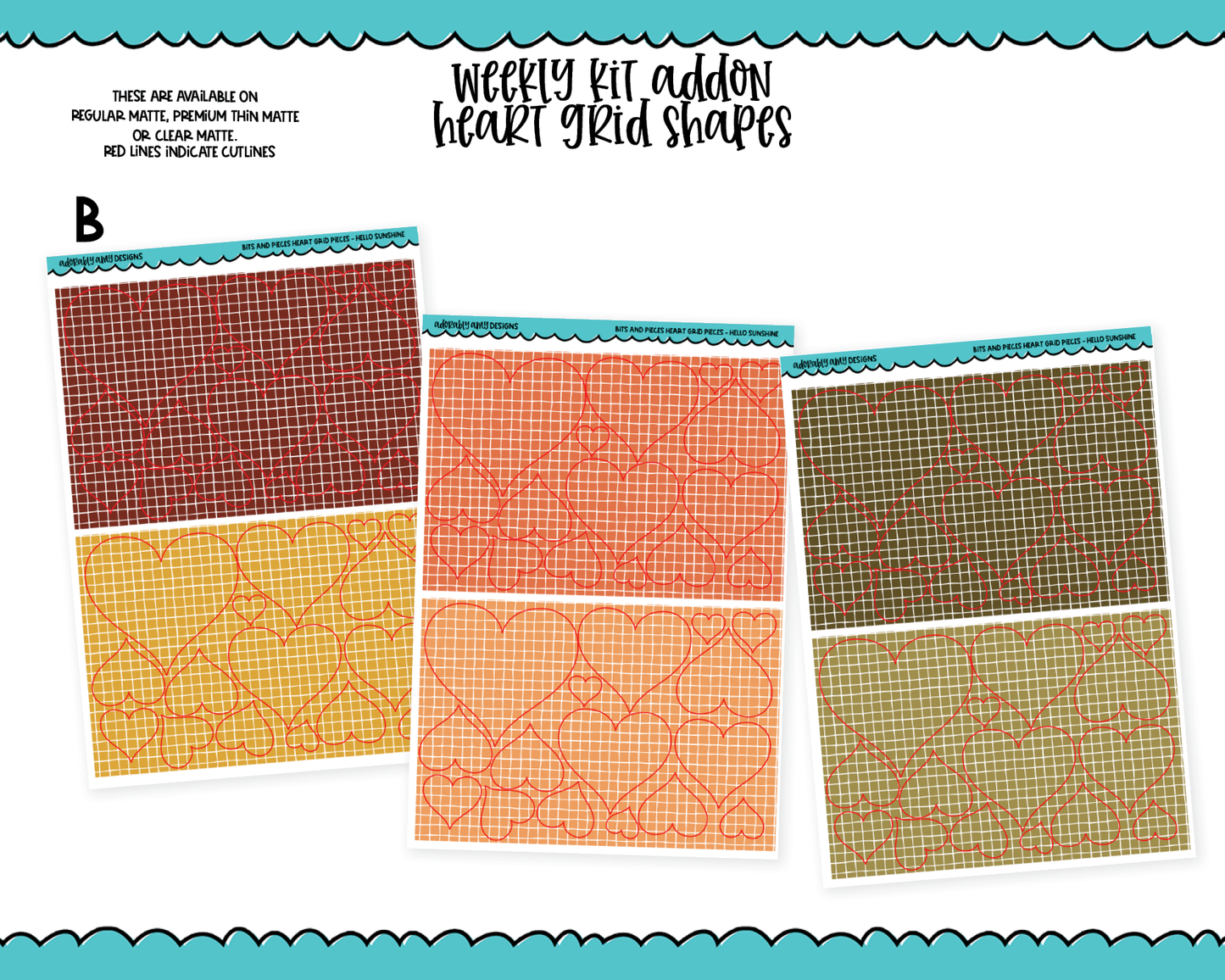 Hello Sunshine Weekly Kit Addons - All Sizes - Deco, Smears and More!
