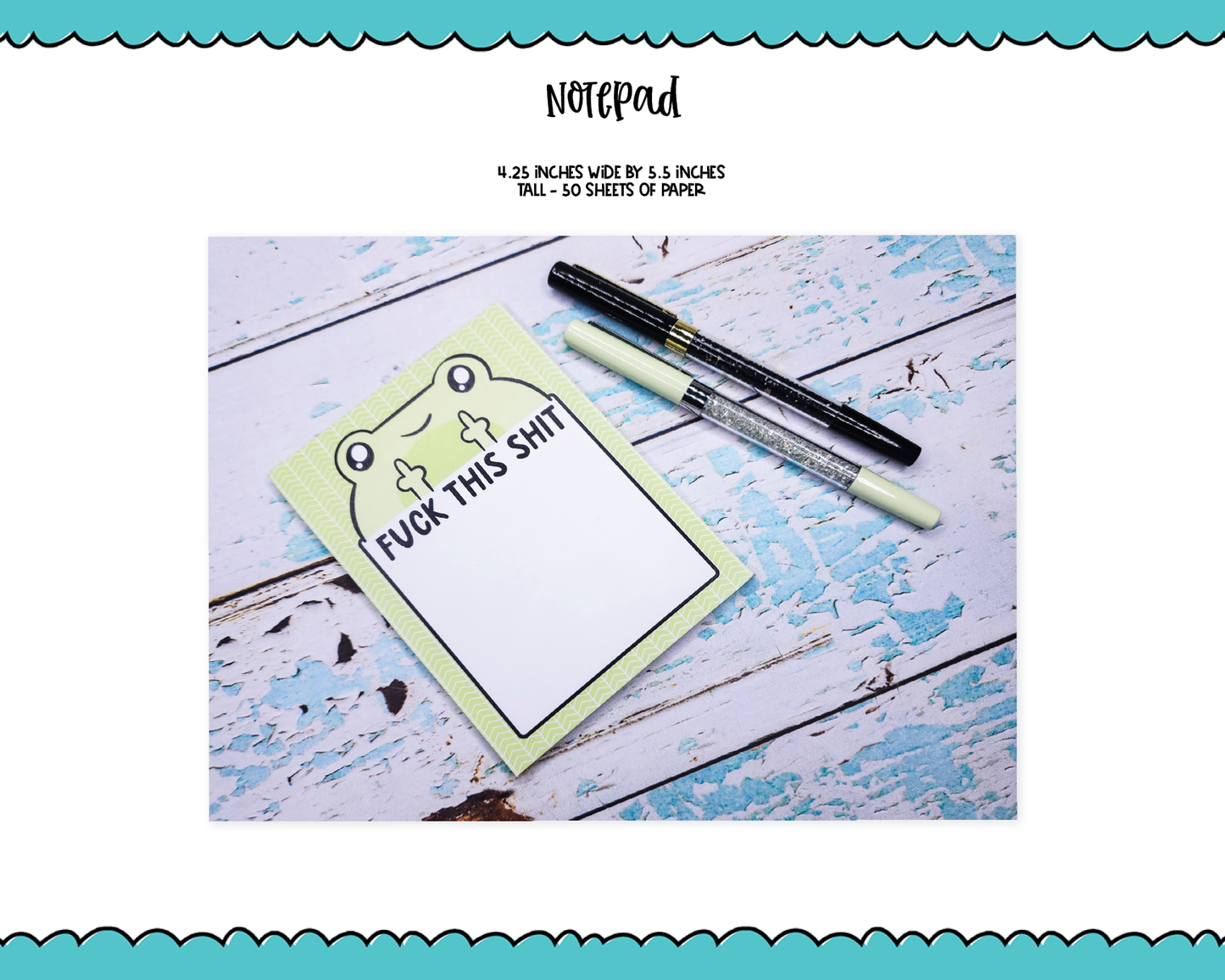 Fuck This Frog Notepad - 4.25x5.5 inches