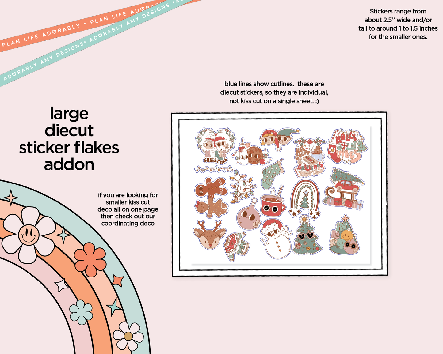 Holly Jolly Vibes Weekly Kit Deco Pages - All Sizes