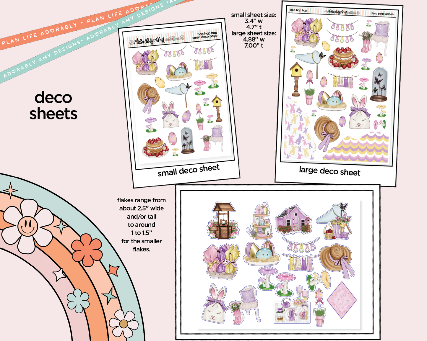 Hop Hop Hop Weekly Kit Deco Pages - All Sizes