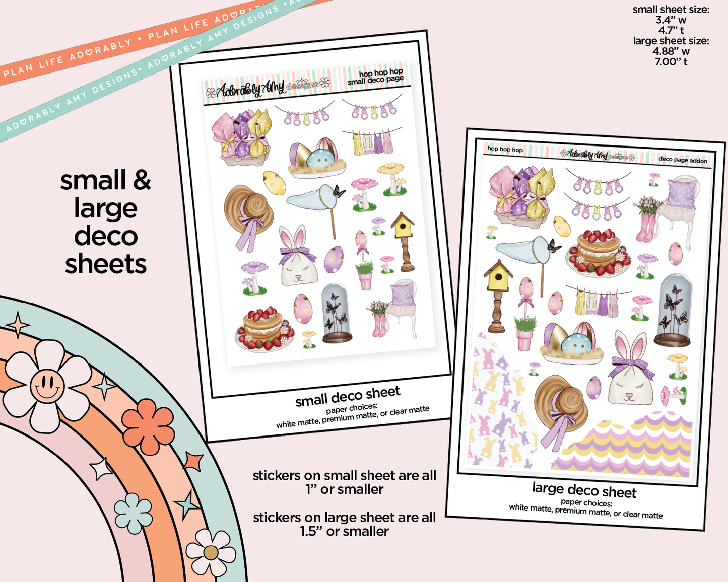 Hop Hop Hop Weekly Kit Deco Pages - All Sizes