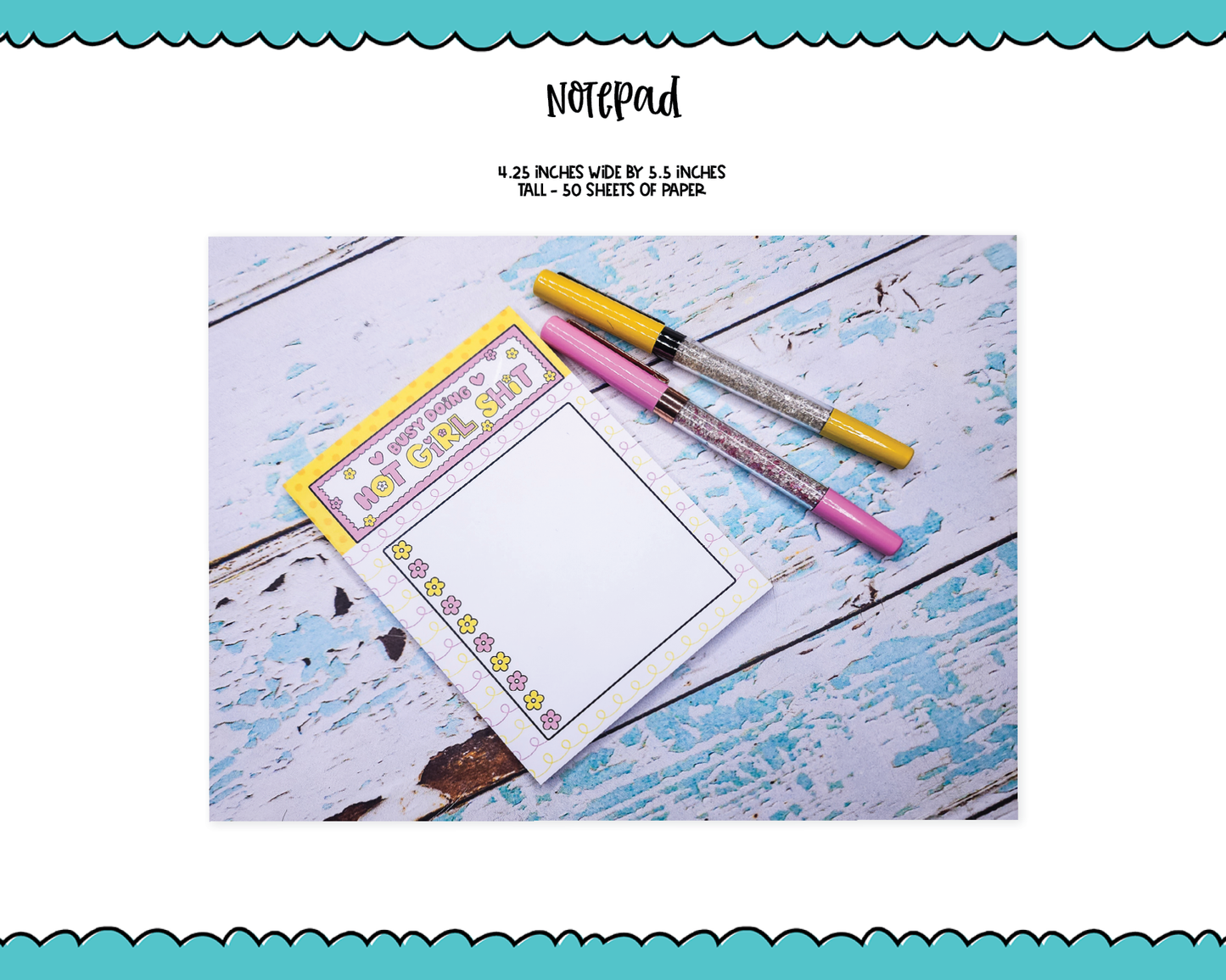 Doing Hot Girl Shit Notepad - 4.25x5.5 inches