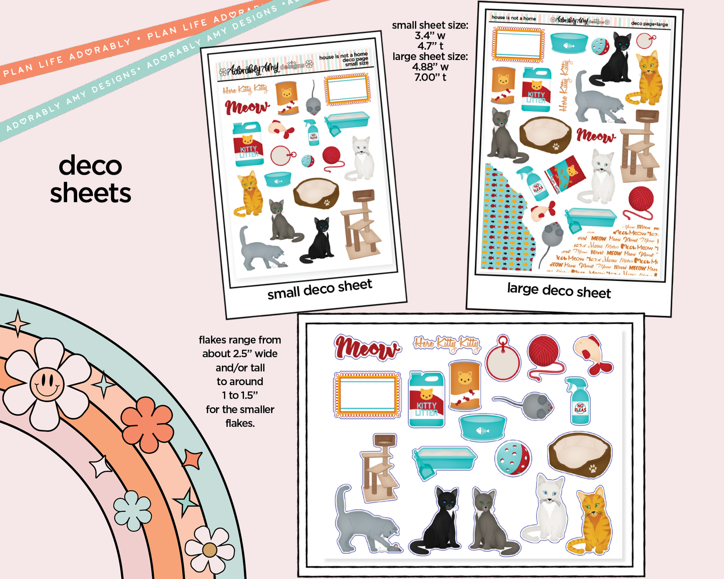 A House Isn't a Home Without a Cat Weekly Kit Deco Pages - All Sizes