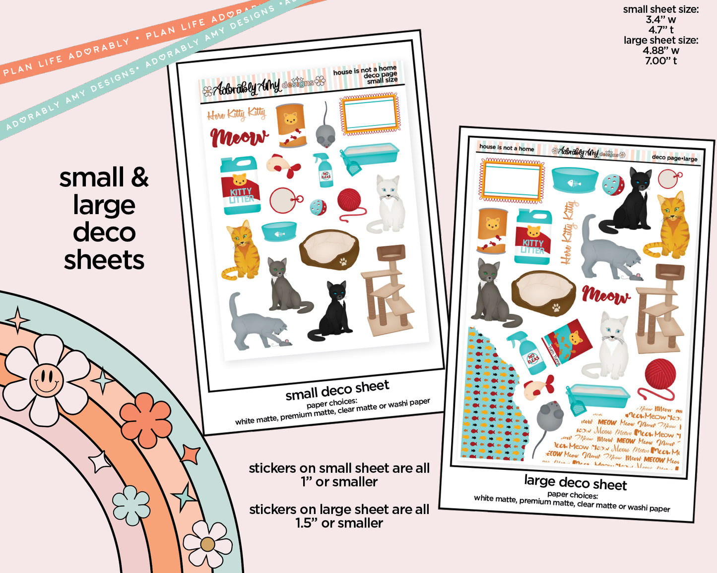 A House Isn't a Home Without a Cat Weekly Kit Deco Pages - All Sizes