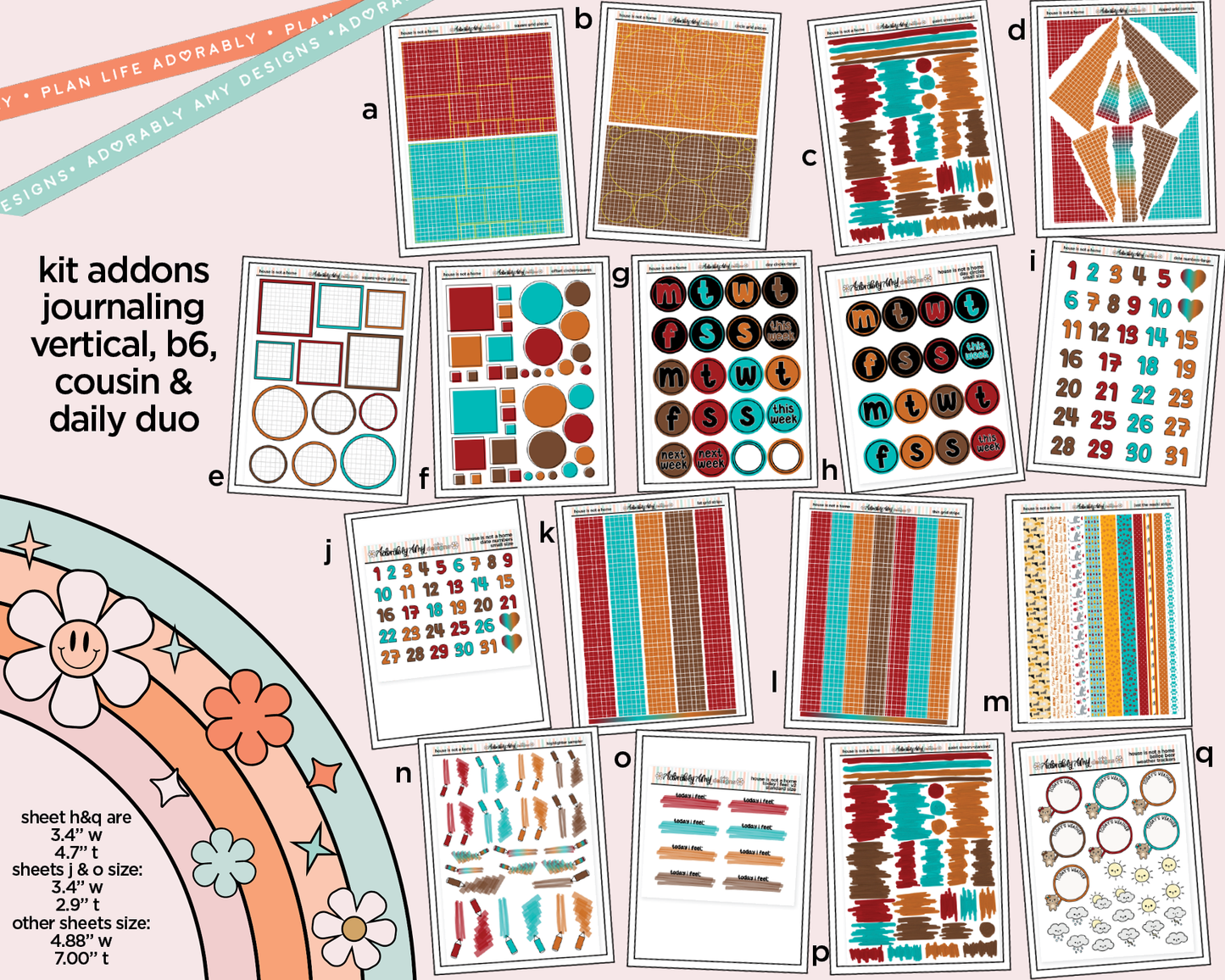 A House Isn't a Home Without a Cat Weekly Kit Addons - All Sizes - Strips, Smears and More!