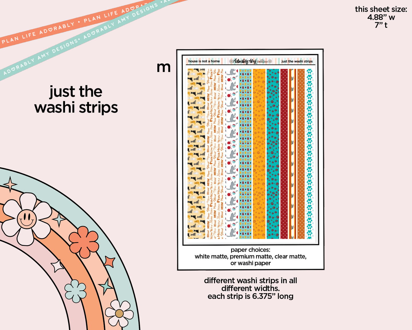 A House Isn't a Home Without a Cat Weekly Kit Addons - All Sizes - Strips, Smears and More!