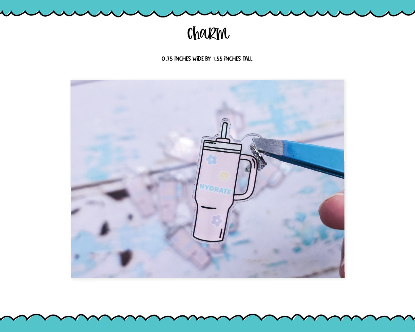 Hydrate Water Bottle Charm