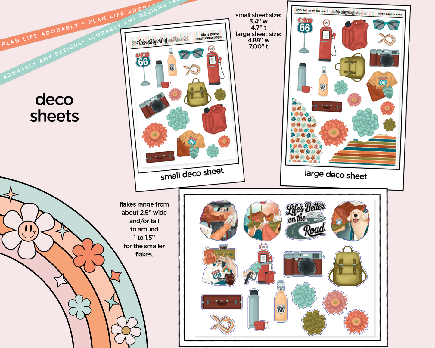 Life's Better on the Road Weekly Kit Deco Pages - All Sizes