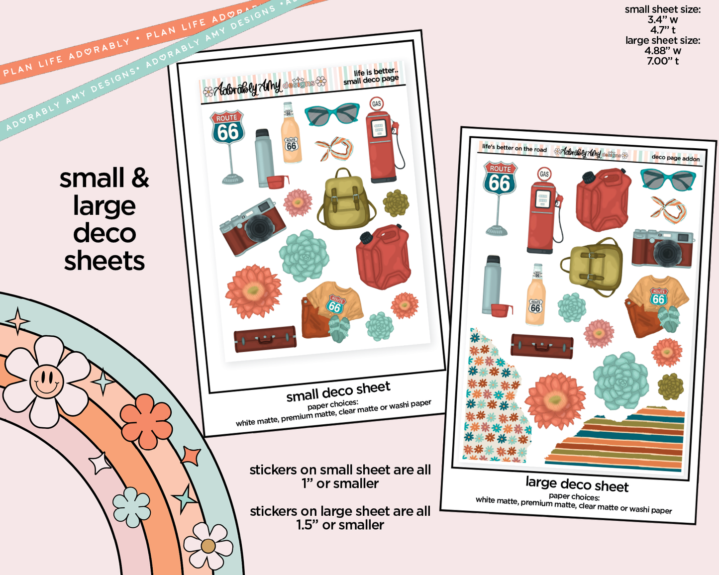 Life's Better on the Road Weekly Kit Deco Pages - All Sizes