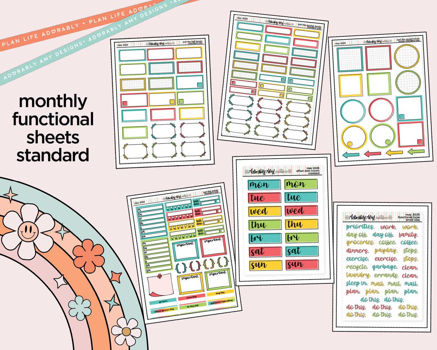 May 2025 Functional Sheets Limited Edition (3 sizes)