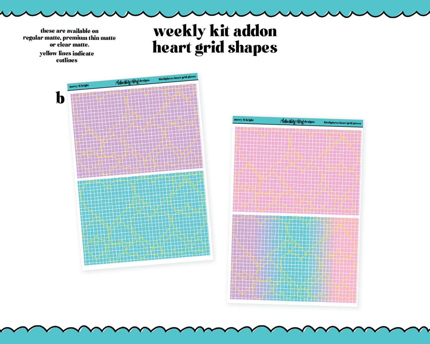 Merry & Bright Christmas Themed Weekly Kit Addons - All Sizes - Deco, Smears and More!