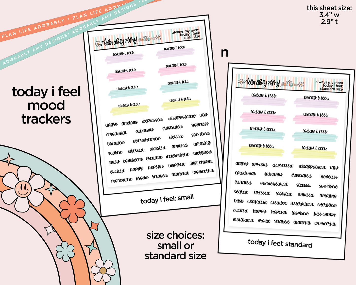 Always My Mom, Forever My Friend Weekly Kit Addons - All Sizes - Strips, Smears and More! - Adorably Amy Designs