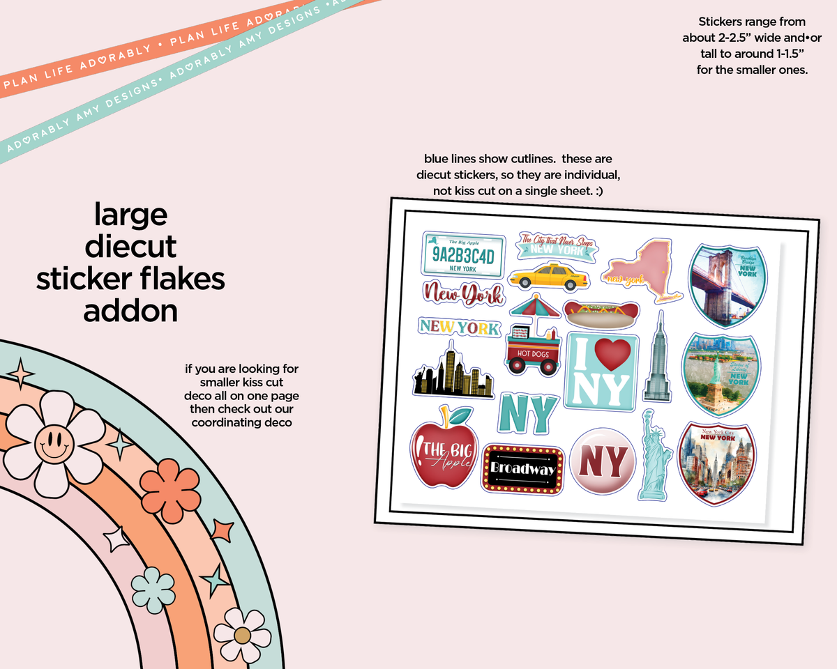 The Big Apple Weekly Kit Deco Pages - All Sizes