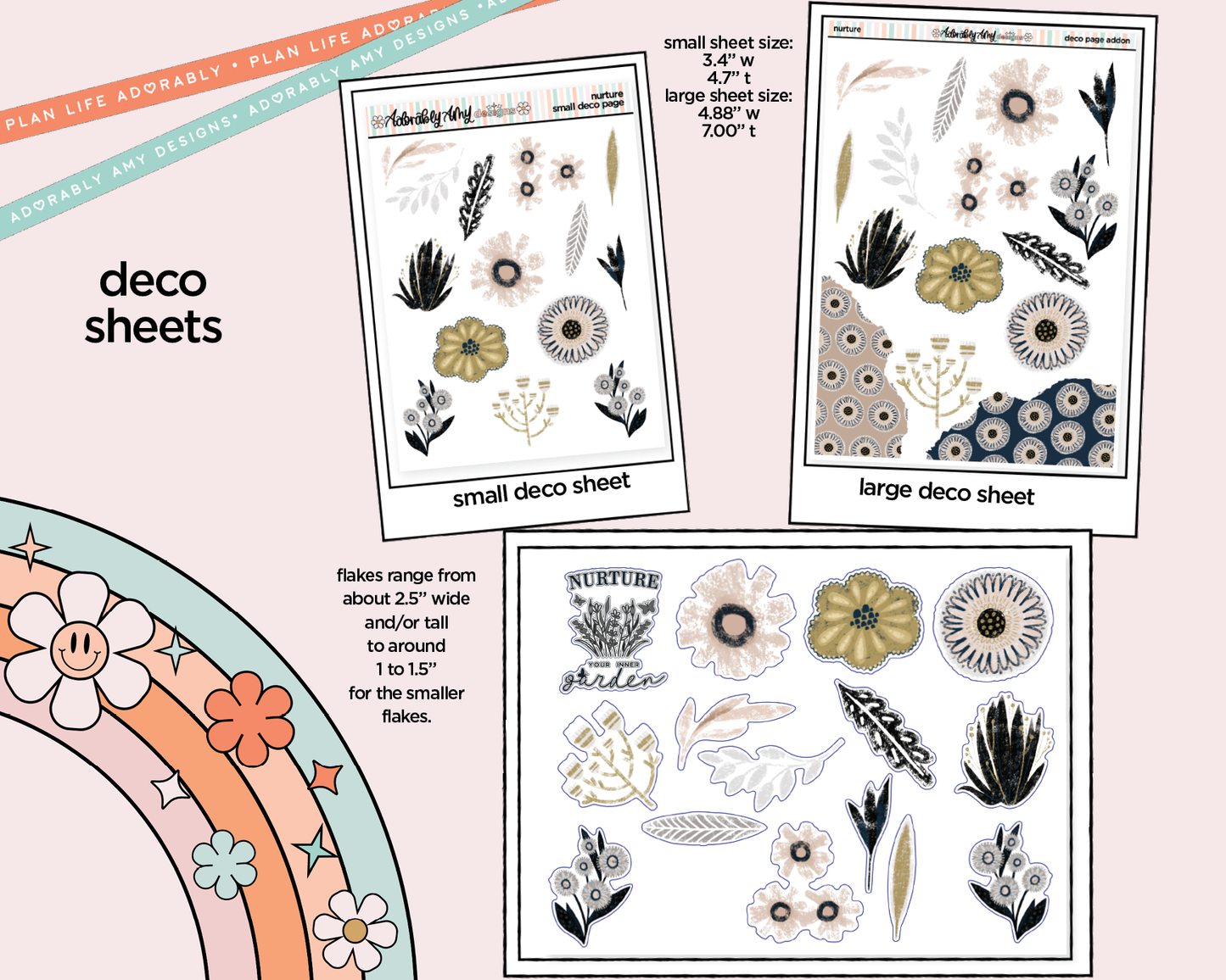 Nurture Weekly Kit Deco Pages - All Sizes