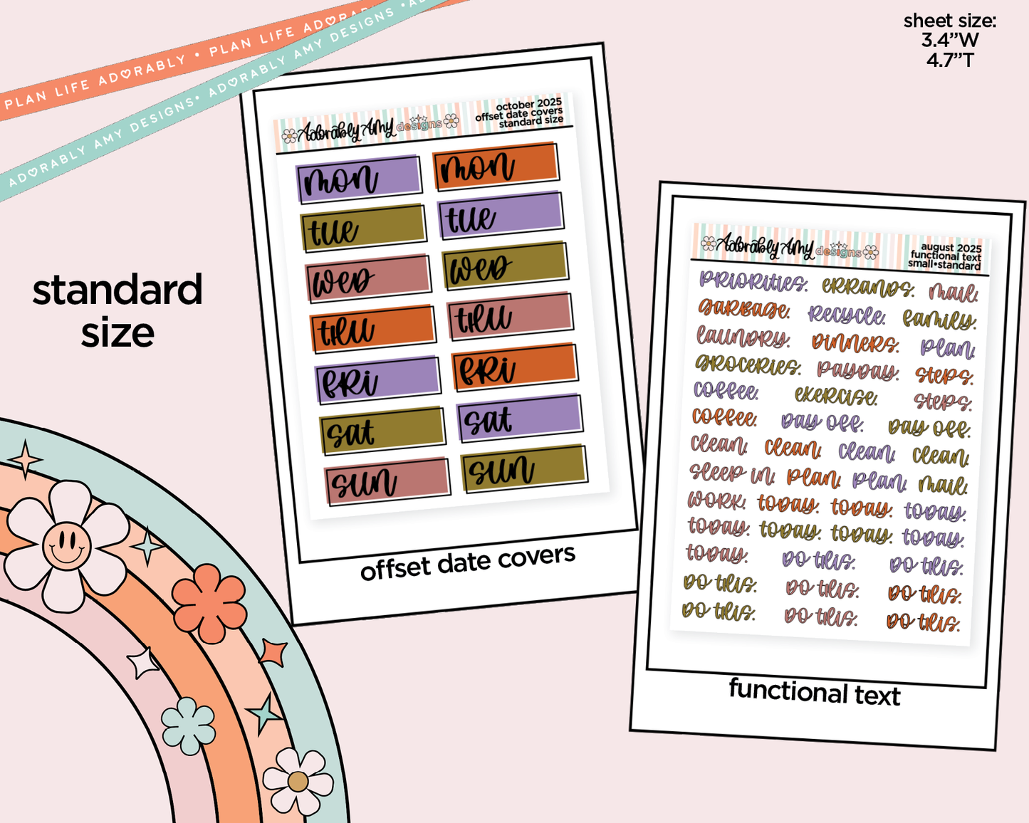 October 2025 Mix & Match Functional Sheets Limited Edition (3 sizes)