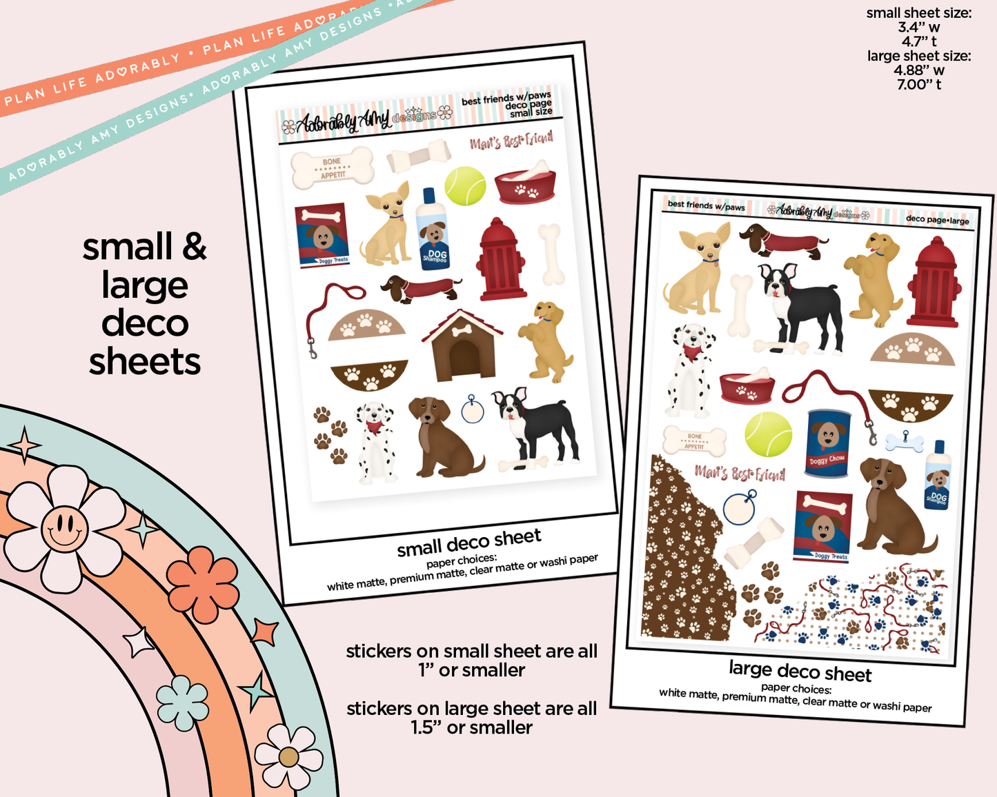 Best Friends are Ones with Paws Weekly Kit Deco Pages - All Sizes