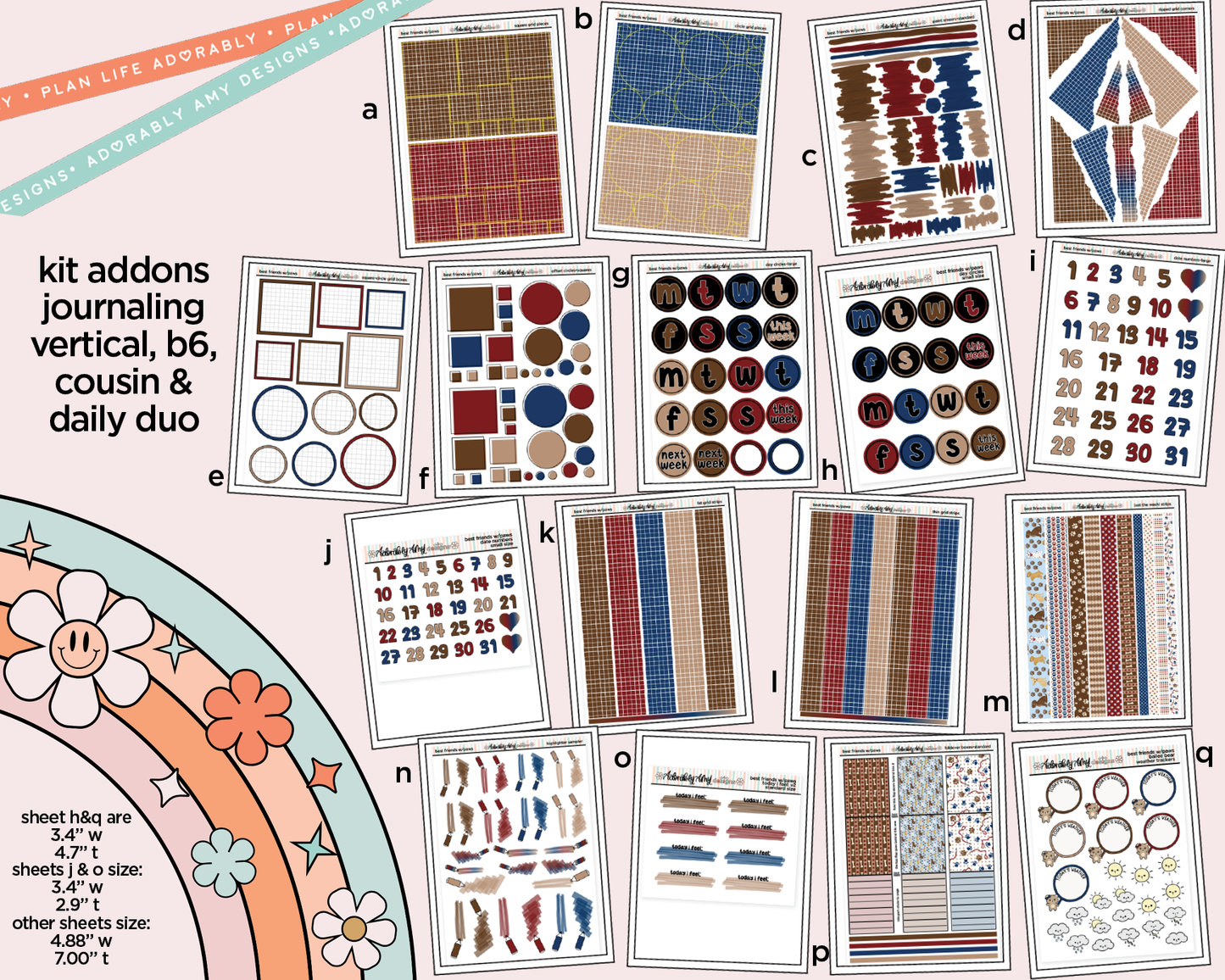 Best Friends are Ones with Paws Weekly Kit Addons - All Sizes - Strips, Smears and More!
