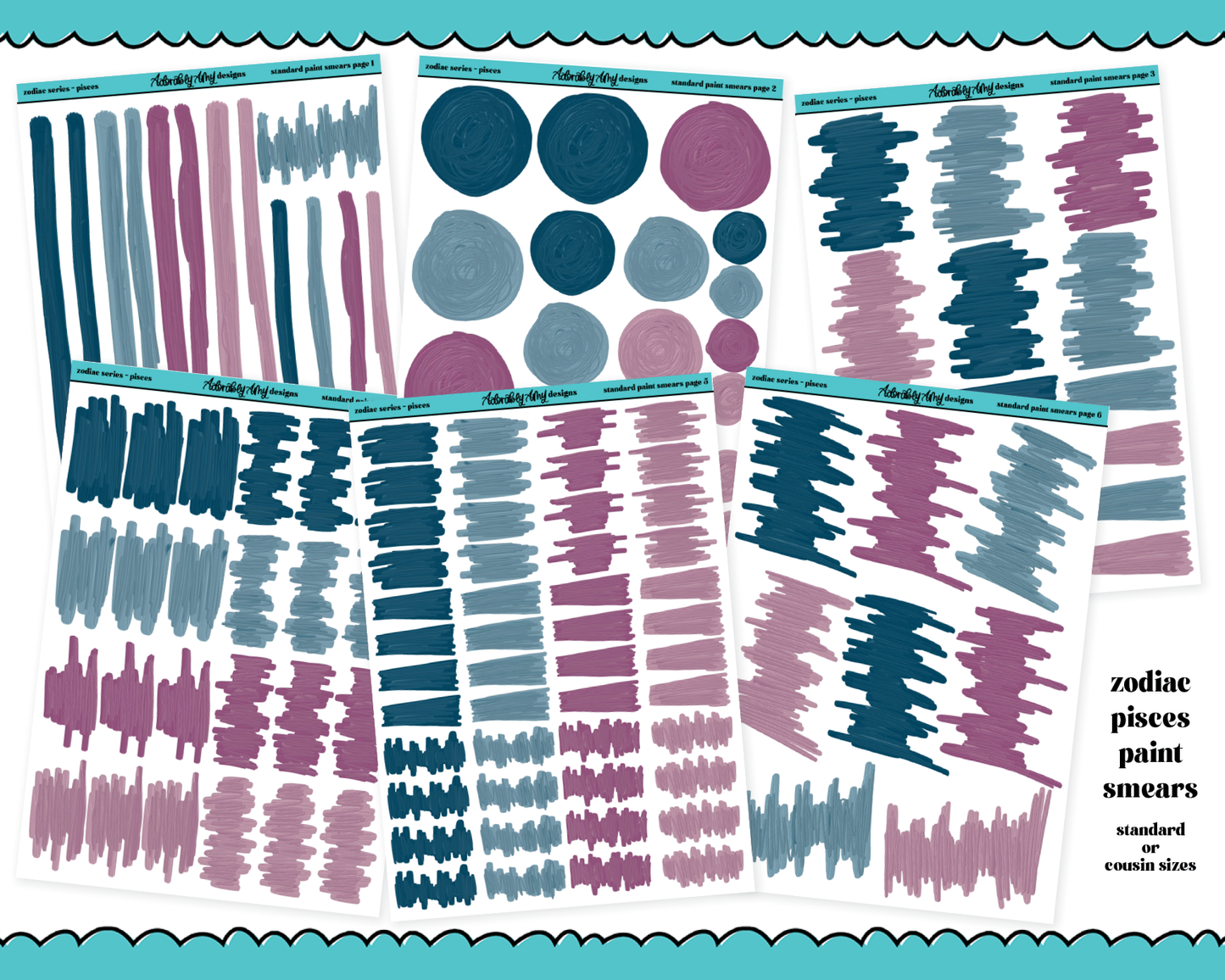 Zodiac Series - Pisces Limited Edition Paint Smears Bundle