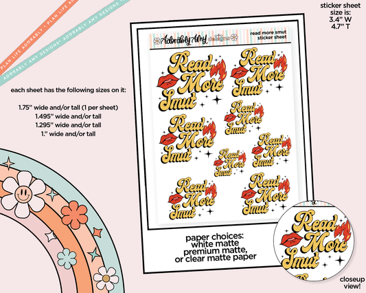 Read More Smut Sampler Planner Stickers for any Planner or Insert