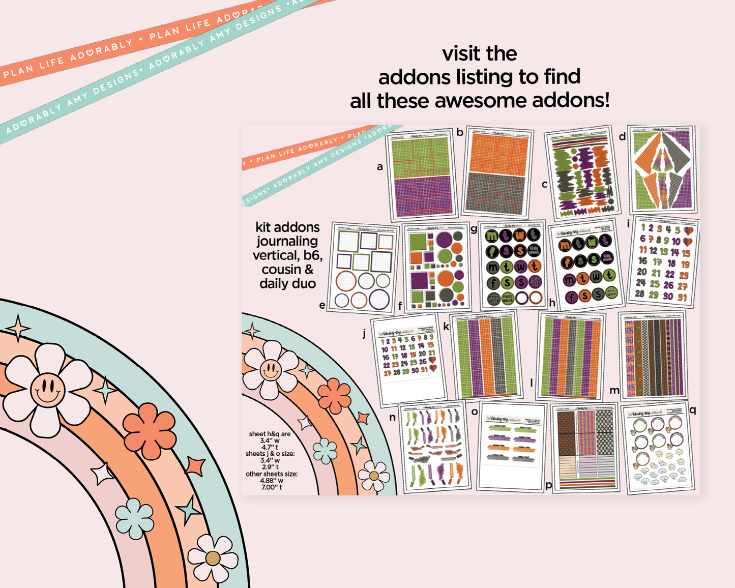 Journaling and Daily Planning Sanderson Sisters Planner Sticker Kit