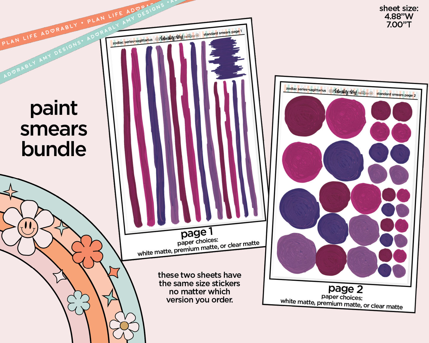 Zodiac Series - Sagittarius Limited Edition Paint Smears Bundle