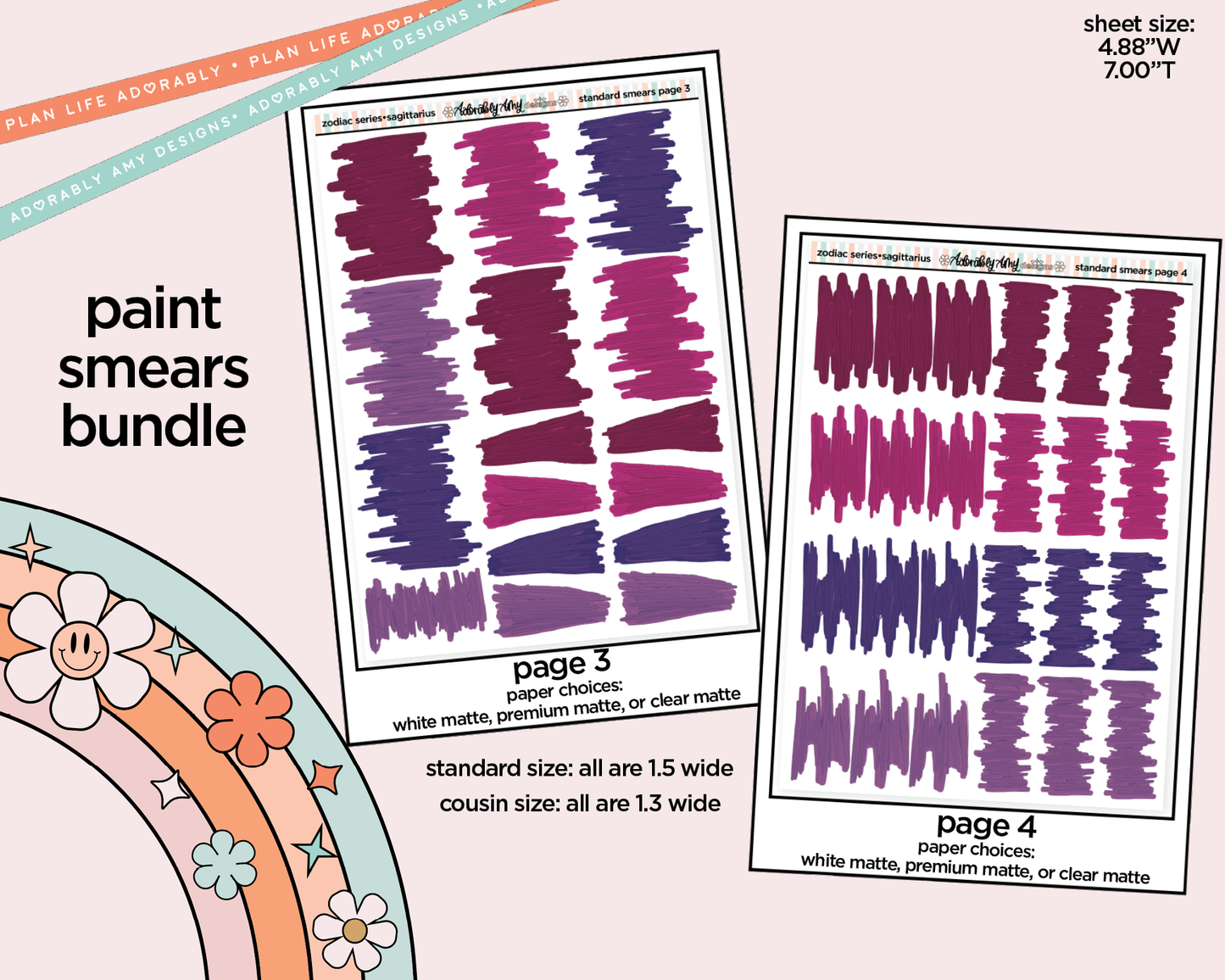 Zodiac Series - Sagittarius Limited Edition Paint Smears Bundle