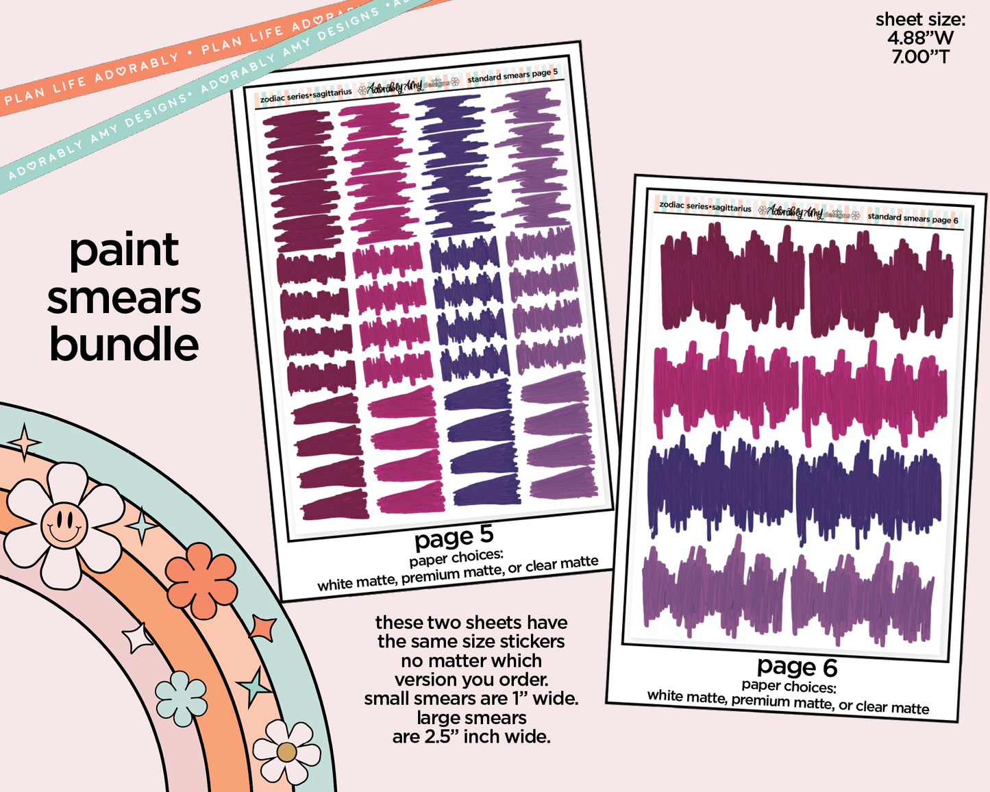Zodiac Series - Sagittarius Limited Edition Paint Smears Bundle