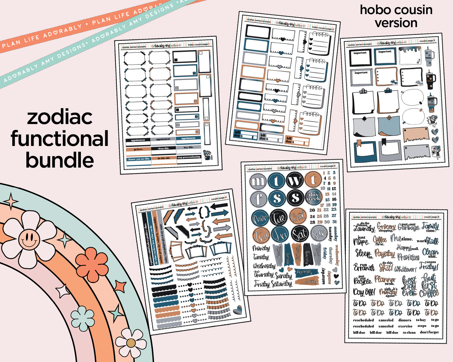 Zodiac Series - Scorpio Hobo Cousin Size Limited Edition Bundle