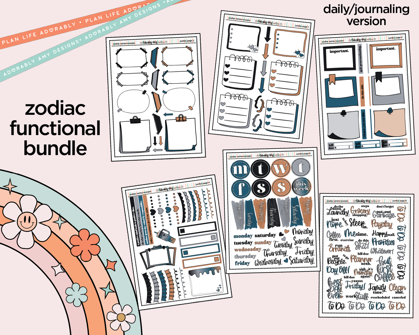 Zodiac Series - Scorpio Daily Planning Jumbo Size Limited Edition Bundle