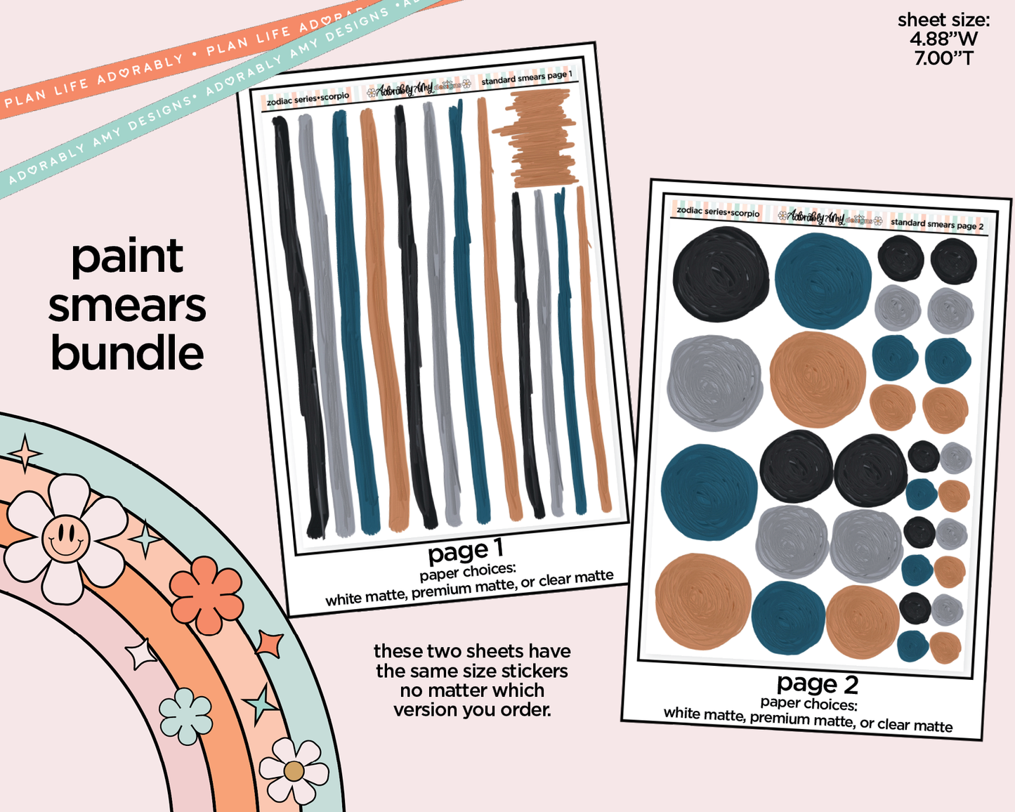 Zodiac Series - Scorpio Limited Edition Paint Smears Bundle