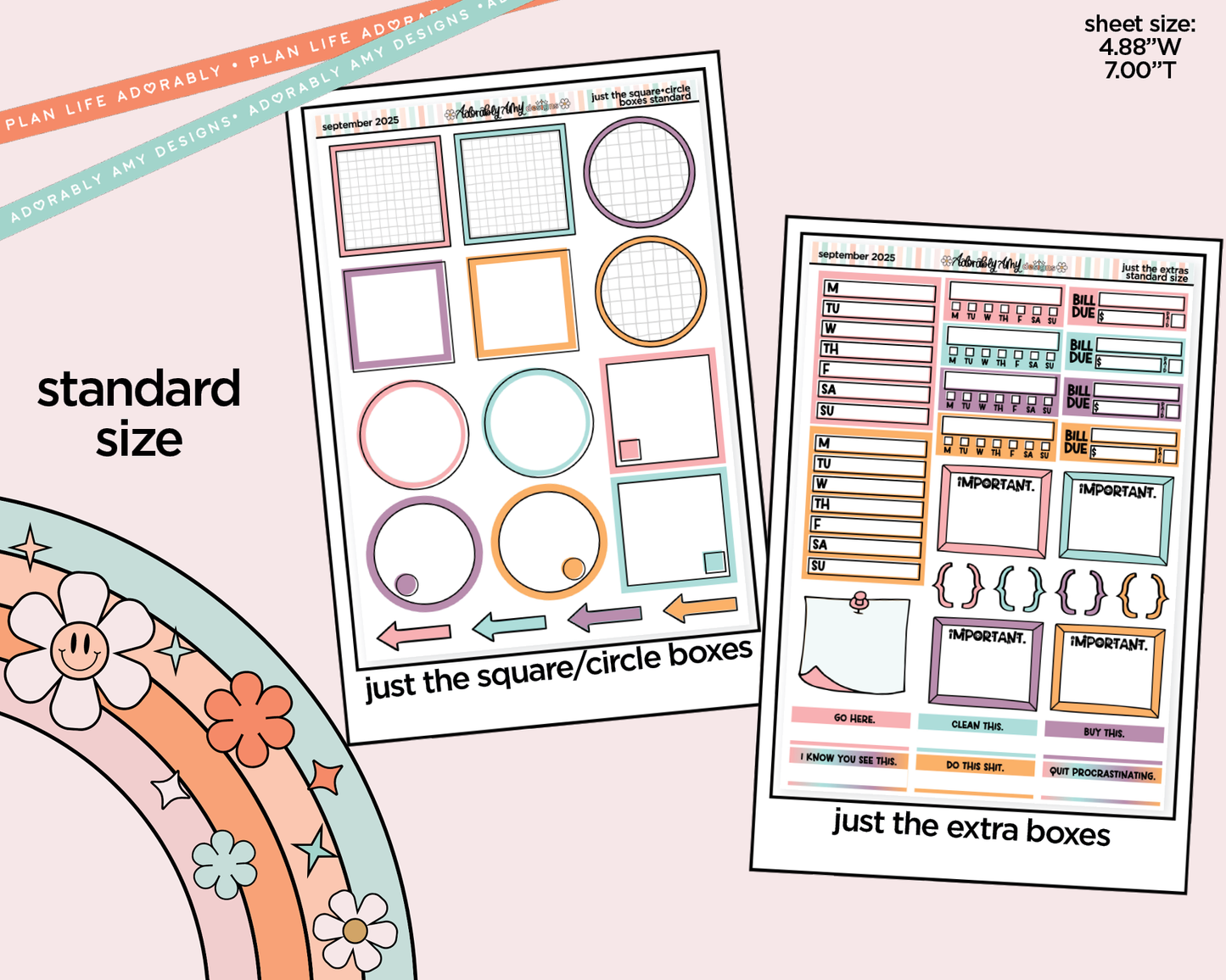 September 2025 Mix & Match Functional Sheets Limited Edition (3 sizes)