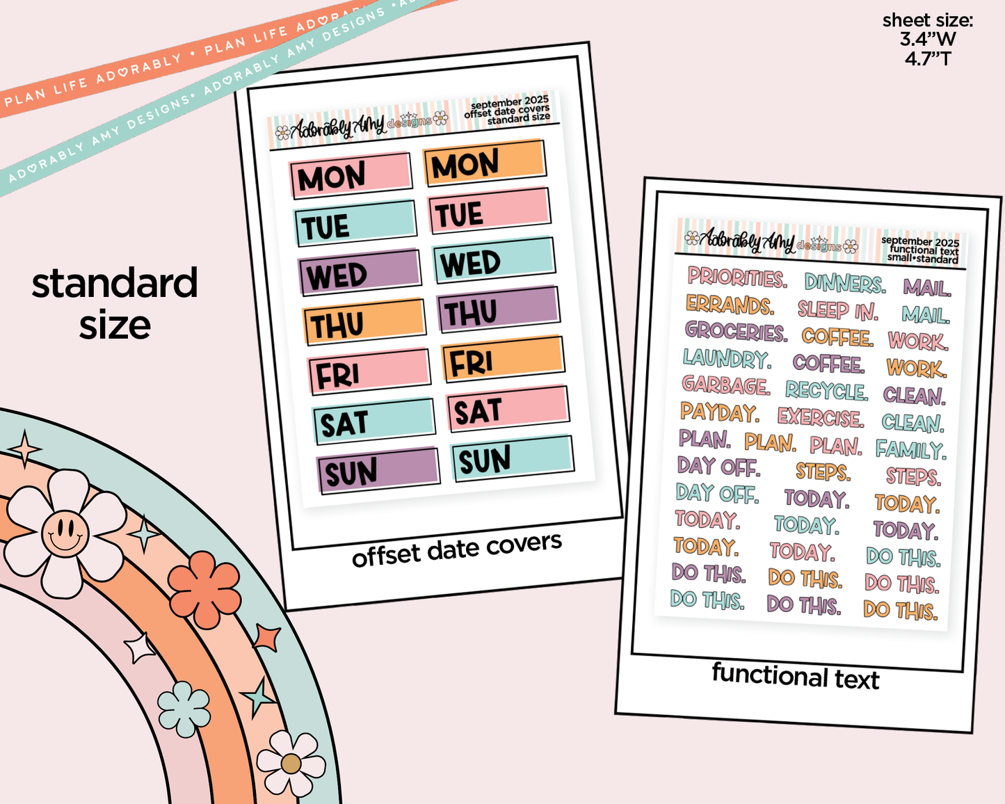 September 2025 Mix & Match Functional Sheets Limited Edition (3 sizes)