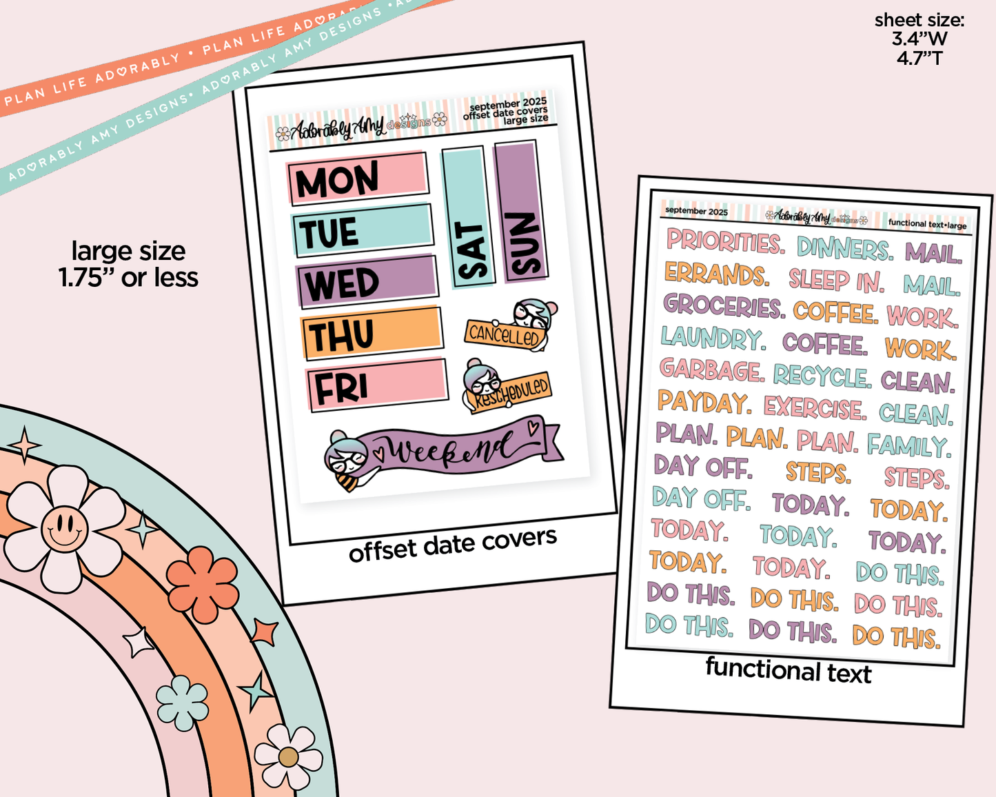 September 2025 Mix & Match Functional Sheets Limited Edition (3 sizes)