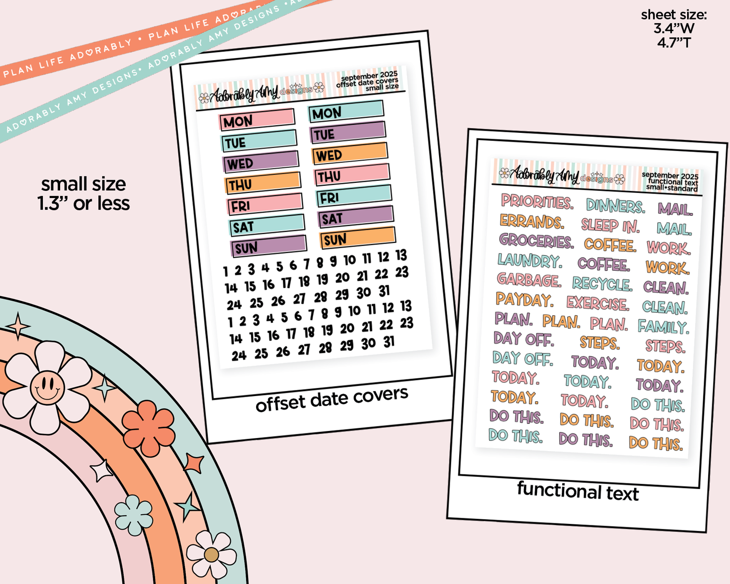September 2025 Mix & Match Functional Sheets Limited Edition (3 sizes)