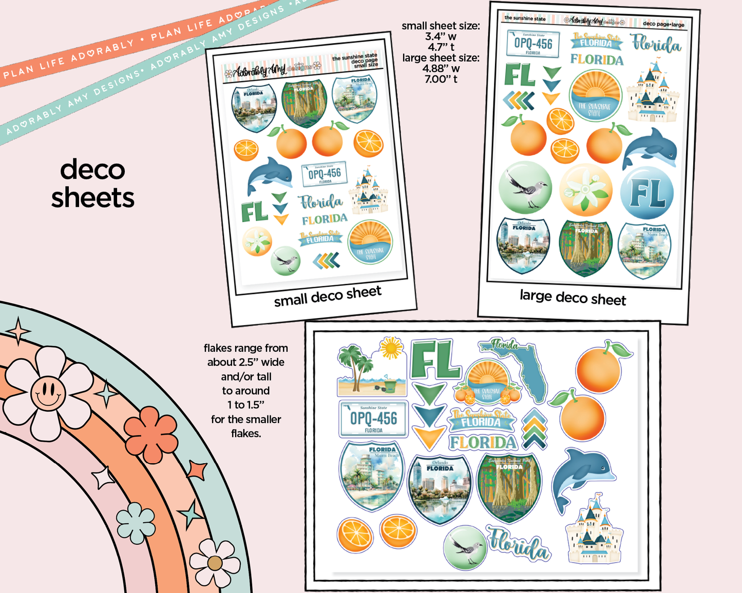 Sunshine State Weekly Kit Deco Pages - All Sizes